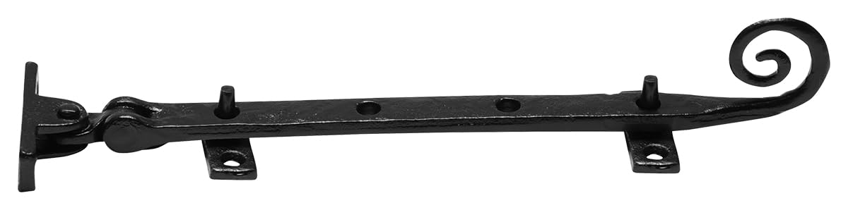 Kirkpatrick Black 1180 10-Inch Antique Style Screw Down Casement Stay