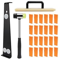 Laminat Verlegeset, Vinyl Verlegeset, 1x Parkett Schlagklotz, 1x Zugeisen Laminat, 24 x Laminat Abstandshalter, 1x Verstärkte Doppel-faced Mallet (laminat verlegeset)