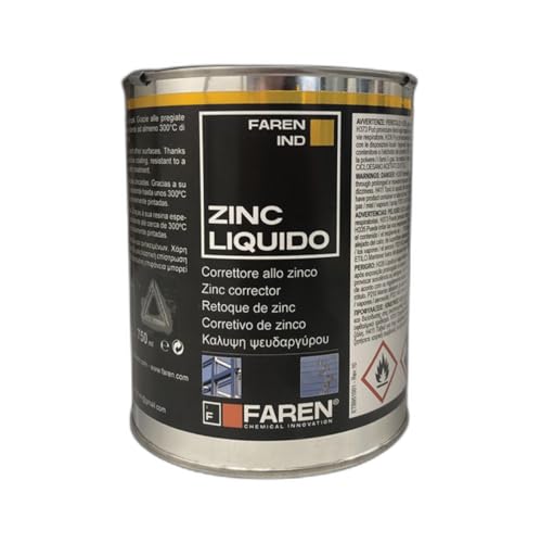 Faren ZINC Zincante a freddo liquido, Pronto all’uso, Brillante, 750ml