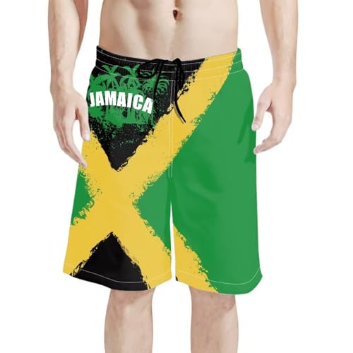 Jamaica Flag Matching Swimsuits for Couples Bikini Sets for Women Men's Swim Trunks Beach Bathing Suit2