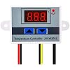 2Pcs Digital LED Temperature Controller Module 12V 10A 120W Digital Thermostat Switch Electronic Thermostat with Waterproof Probe Programmable Heating Cooling XH-W3001
