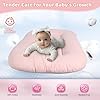 Infant Support Cushion - Baby Support Cushion for Newborn, 0-24 Months, Portable Tummy Time Mat for Home and Travel, Soft Cotton, Supervised Use, Baby Essentials Gift, Pink (Cover Included) #3