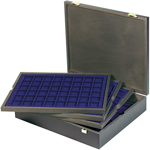 Estuche Carus de madera LINDNER para monedas con 4 tableros premium 3