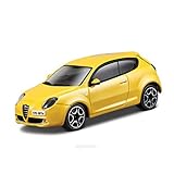 Modellino di auto in metallo Jets Bburago Alfa Romeo Mito colore Giallo 1:43