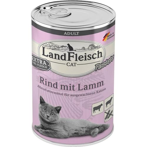 Produktbild von Landfleisch LaFl. Cat Past Rind+Lamm 400gD