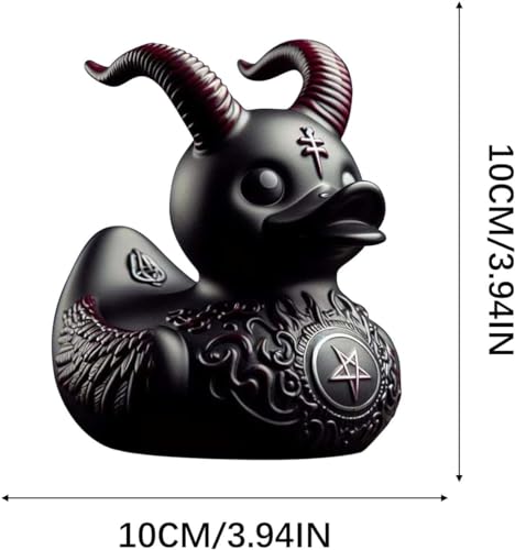 Monyplay 16FEW Punk Duck Figurines Gothic Duck Resin Statues Dark Satan Duck Collectible Figures Halloween Rubber Ducks Desktop Decoraction thumb #1