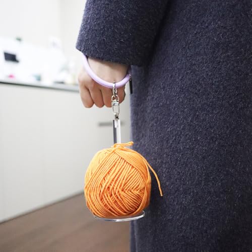 Image of Tuftech Wrist Yarn Holder,Portable Yarn Holder for Crocheting & Knitting,Fashion Acrylic Yarn Ball Holder,Practical Knitting Accessories