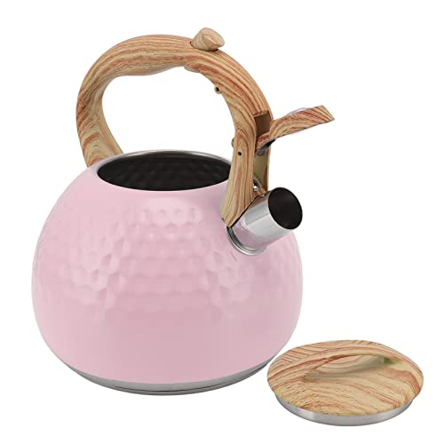 Chaleira de chá de assobio de fogão, bule chá de aço inoxidável 3L Suporte de chaleira de assobio vi