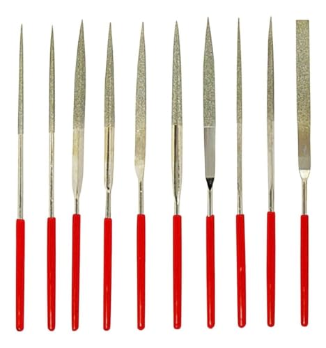 20 Pc Kit Jogo Lima Agulha Diamantada Relojoeiro Ourives 100