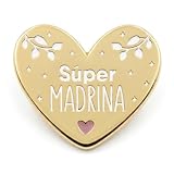 Manahia - Pin Súper Madrina - Broche Corazón Regalo Pedida Bautizo