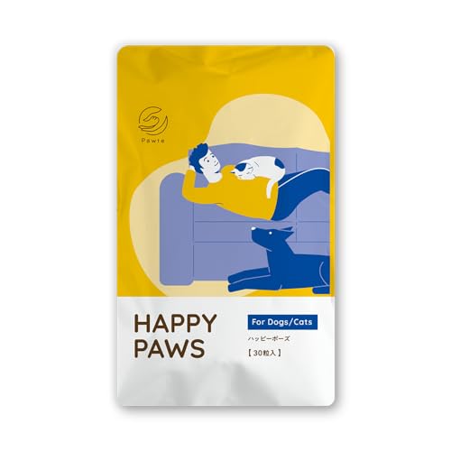 ポーテ Pawte ハッピーポーズ 30粒 AHS 犬 猫 ペット用 サプリメント DHA EPA PS フェルラ酸のサムネイル