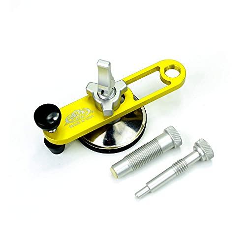 Delta Kits Professional Windshield Repair Bridge + Injector for Rock Chip Repair in Auto Glass Yellow