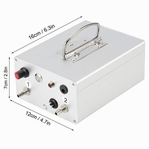 Fockety Pompe à Vide pour Machine à traire, Aspiration Portable 80 kPa 12,6 V 48 W Pompe à Vide à Pulsation électrique pour chèvre, équipement de traite pour âne, Mouton, Vache, Cheval(EU)
