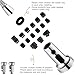 TIORIY Kitchen Faucet Spray Head Replacement with 15 Adapters, Plastic Spray Nozzle for Kitchen Faucet 3 Modes, Compatible with American Standard Faucets, Pause Mode (Chrome)
