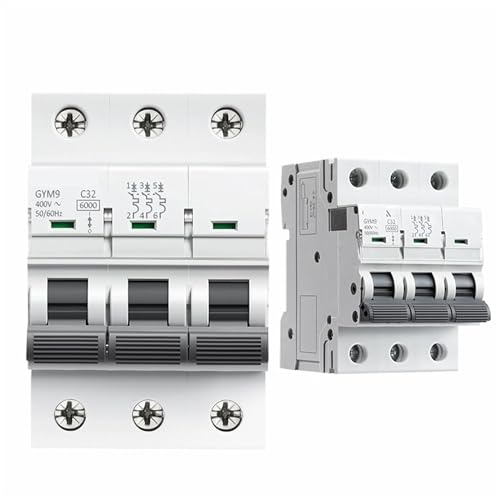 Mini disjoncteur GYM9 3P 6KA AC courbe C MCB 400V pour tableau électrique