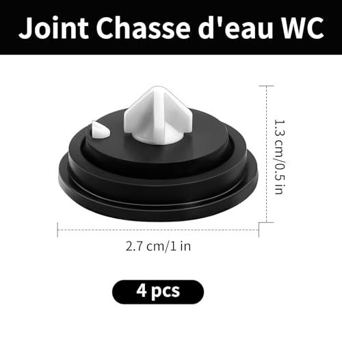 Brelet 4 Pièces Joint Chasse d'eau WC, Membrane Chasse d'eau parfait Réparation Express, Soupape Diaphragme chasse d’eau pour L'entretien de La Chasse D'eau Citernes des Toilettes – vue 2