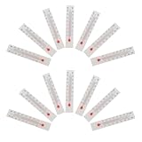 Alipis 30 Pièces Thermomètre en Verre Miniature avec Bandelette de Papier, Échelle Double ...
