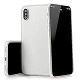 QUADOCTA Premium Ultra Slim Hülle kompatibel mit iPhone XS MAX (6,5') Schutzhülle - Bombyx Weiss...