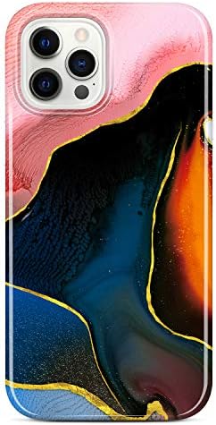 Amazon Com Jiaxiufen Shiny Rose Gold Metallic Case Compatible With Iphone 12 And Iphone 12 Pro Marble Slim Shockproof Tpu Soft Rubber Silicone Cover Phone Case 6 1 Inch Pink Black Cell Phones Accessories