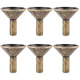 Framendino, 6 Pack Metal Backflow Incense Cone Holders Retro Stick Rack Storage Parts for Burner