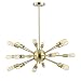 Light Society Sputnik 18-Light Chandelier Pendant, Brushed Bronze, Mid Century Modern Industrial Starburst-Style Lighting Fixture (LS-C115-BRS)
