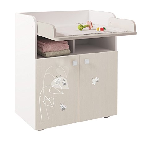 Polini Kids Baby Wickelkommode Wickeltisch French Amis aus Spanplatte