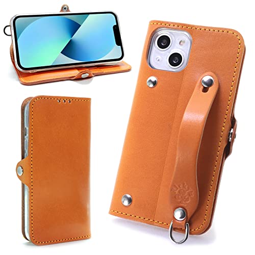 EFGS iPhone15Plusと互換性のある 手帳型 ケース 栃木キャメル MSポケット 【右開き】 iPhone15Plus対応ケース TPU 栃木レザー 革 本革 日本製 リッキーズ