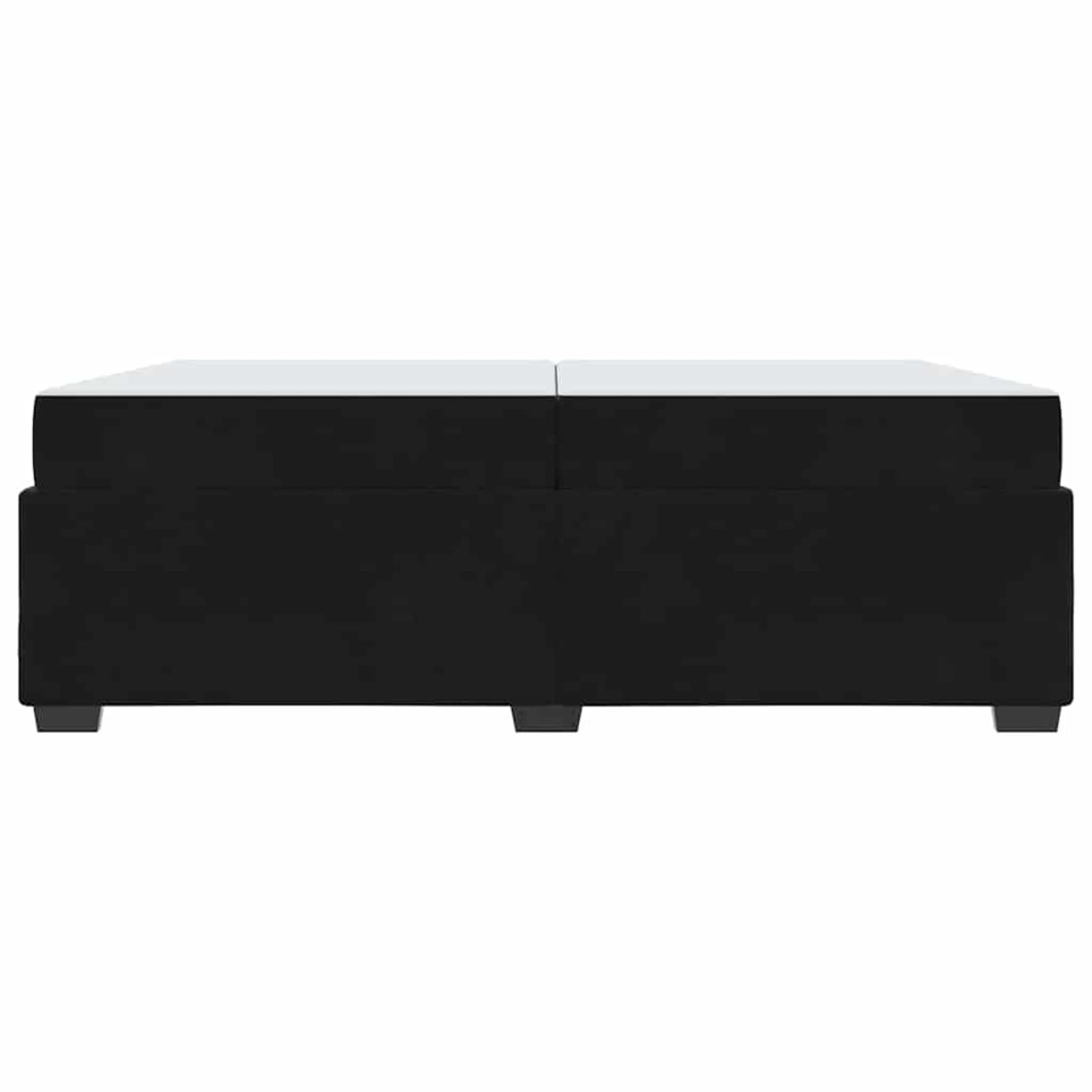 Gecheer Struttura del letto con materasso Nero 200 x 200 cm Velluto E2