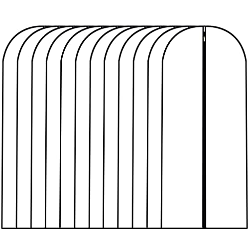 Hanging Garment Bags 12 Pack Breathable Suit Bag Covers with Zip PEVA Clothes Cover Bags Coat...
