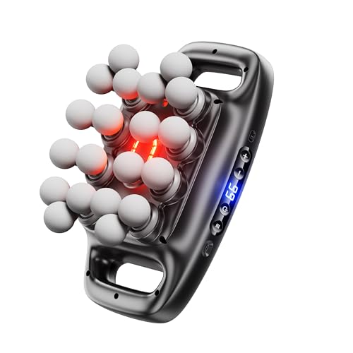 COYZU Muscle Massage Gun, Percussion Multiple Head for Black Pain Relief | 20 Head Massage Gun Deep Tissue for Back, Shoulders, Legs & Body Tension