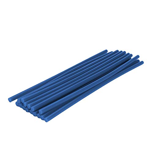 Preisvergleich Produktbild 16Pcs Farbige Heißklebestifte Klebesticks Heißkleber Klebestifte Kunst Handwerk Heißleim Pistole Kleber Sticky Heißklebepistole Heißkleber Sticks Klebestifte, 7x100mm (Blau)