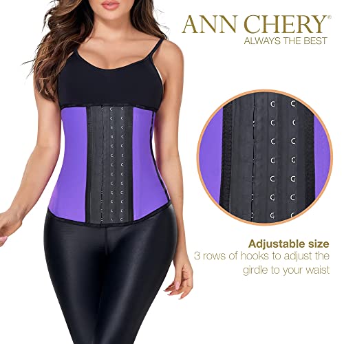 Image of Ann Chery 2021 Latex Waist Trainer for Women |3 Hook Body Shaper|High Compression Colombian Waist Cincher |Daily & Sports Use