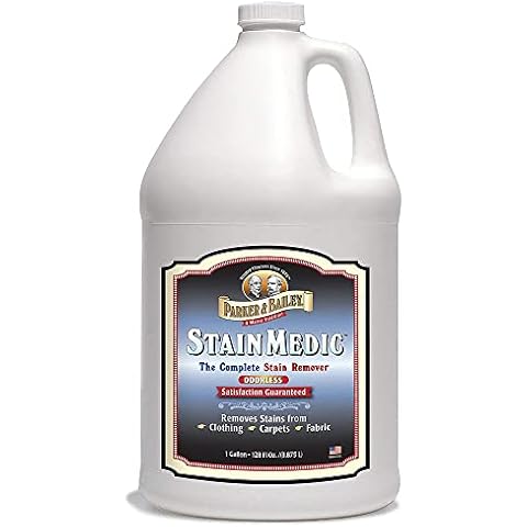 Parker & Bailey Liquid Stain Remover - Instant Stain Removal on Laundry Clothing Fabric Ink Grease Blood Grass Coffee Wine Food Carpet Upholstery Spot Cleaner Odor Free Detergent Booster - Gallon Cover