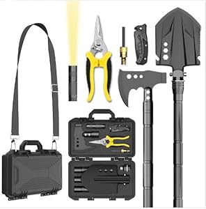 Purplebird Multifunktionales Klappspaten-Set 10/12