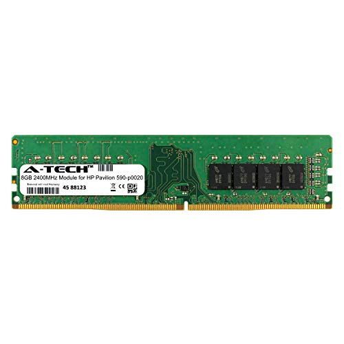 A-Tech 8GB モジュール HP パビリオン 590-p0020 デスクトップ&ワークステーションマザーボード用 DDR4 2400Mhz メモリーラム対応 (ATMS311271A25820X1)