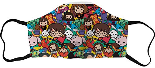 HARRY POTTER ACHAPOMMS032_K Mascarilla, All-Over, Enfant Unisex Adulto