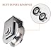 Stainless Steel U Groove Wheel Heavy Duty Caster Rigid Track Wheel Pulley Sliding Gate Rollers with Bracket for Sliding Gate, Rolling Gate, Inverted Track, Industrial Machines
