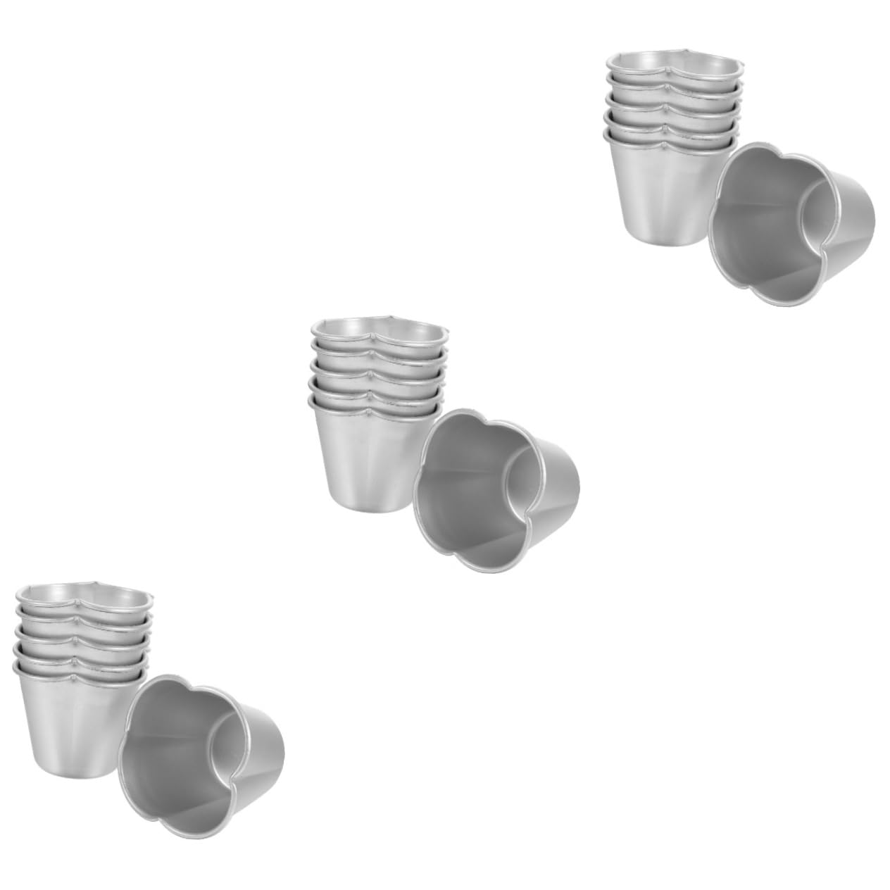 TOPBATHY 18piezas Moldes Para Pudding y Muffin Antiadherentes Para Repostería Casa Moldes De Tartas y Pasteles