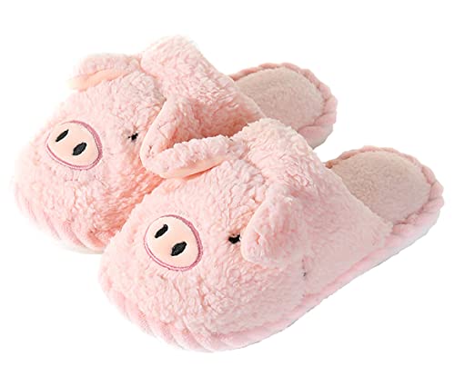 Pig Slippers for Women Cute Pink Slippers Girls Teens Animal Slippers Funny Bedroom Slippers Thanksgiving Christmas Slippers Gifts