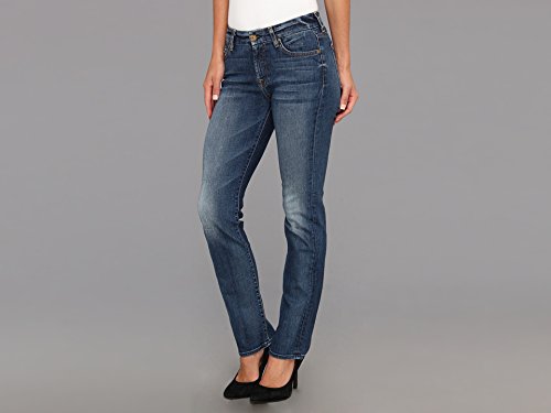7 For All Mankind Women's Petite Short Inseam Kimmie Straight Jean
