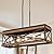 Rustic Farmhouse Wood Kitchen Island Lighting, 5 Lights Rectangular Pendant Light Fixture, Adjustable Chain Oak Wood and Metal Linear Chandelier for Dining Room Kitchen Island Farmhouse, Black