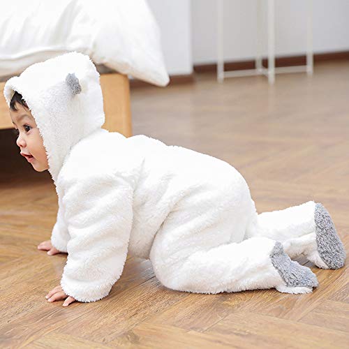 Image of XMWEALTHY Unisex Baby Clothes Winter Coats Cute Newborn Infant Jumpsuit Snowsuit Bodysuits Registry for Baby Essentials Stuff