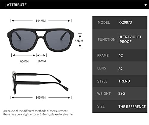 XINXIN Street Photo Retro Oval Sunglasses Holiday Shade Beach Decoration Glasses (Color : B, Size : Medium)3