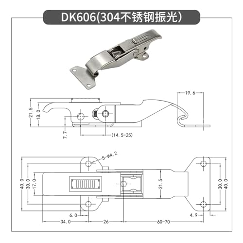 Fermoirs et boucle en acier inoxydable avec outils de fixation