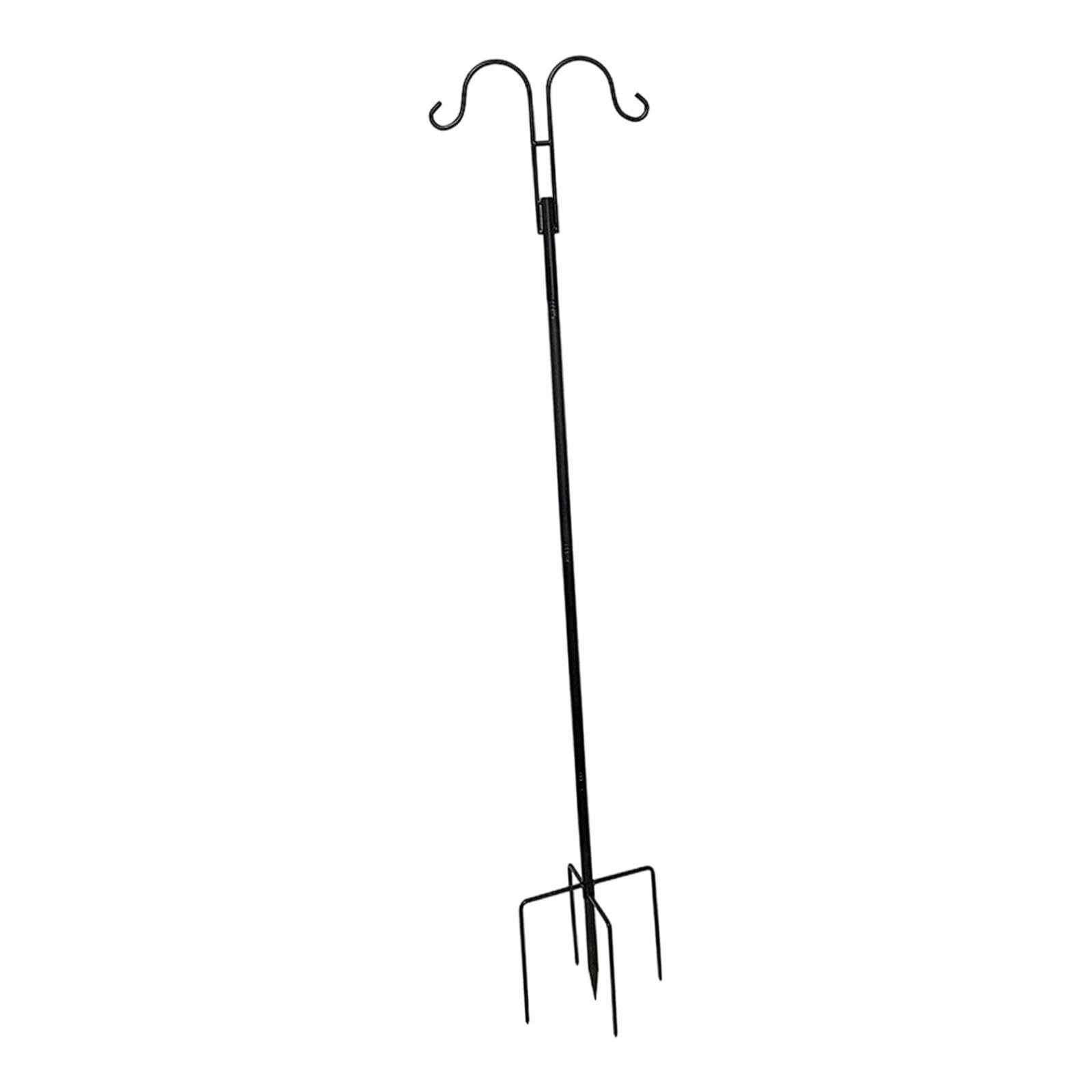 Shepherds Hook Holder Heavy Duty Garden Stake for Lantern Flower Basket 4 Section-image-17