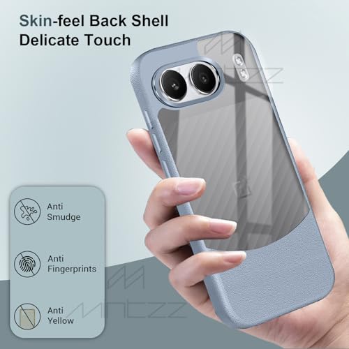 Image of MINTZZ Ultra-Hybrid Shockproof Back Cover Case for OnePlus Nord 4 | Camera Protection Bump | Premium Grip | Shockproof Back Cover for OnePlus Nord 4 Grey