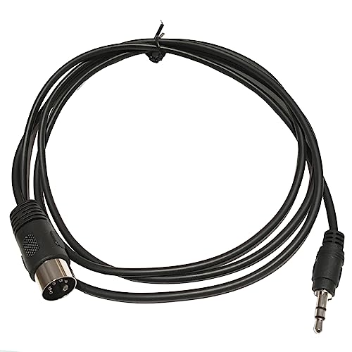JONbinbkl 5-Pin DIN-Male Cable Replacement 5 Pin Din MIDI Plug to 3.5mm Stereo Male Cable Suitable for MIDI Interconnections 5 Pin Din Connector