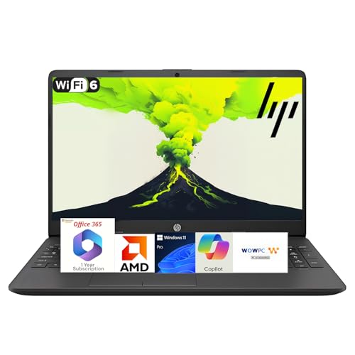 Image of HP New 15.6'' Business and Student Laptop(2025 /2026 Edition), Intel Powerful Processor, 8GB RAM, 256GB SSD, Ultra Quiet Design, Long Battery Life, Wi-Fi 6, Windows 11 Pro with Microsoft Office, WOWPC