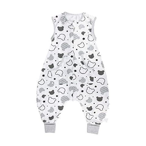 NOUJULOUN Toddler Sleeping Sack, Toddler Sleep Sack with Feet, Walker Sleep Sack, Sleep Sack with Legs, 0.5Tog (Bear 2T-3T) Cover