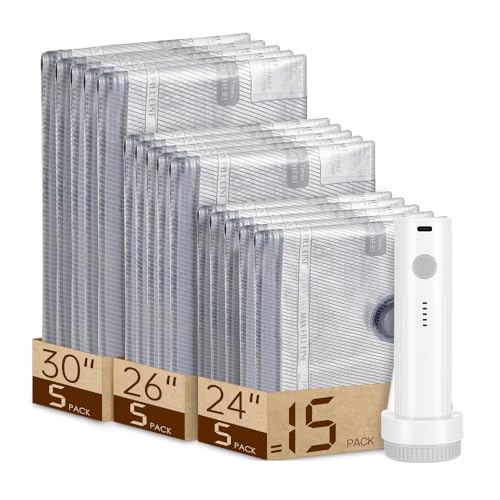 Foergenova 15-Piece Travel Vacuum Bags